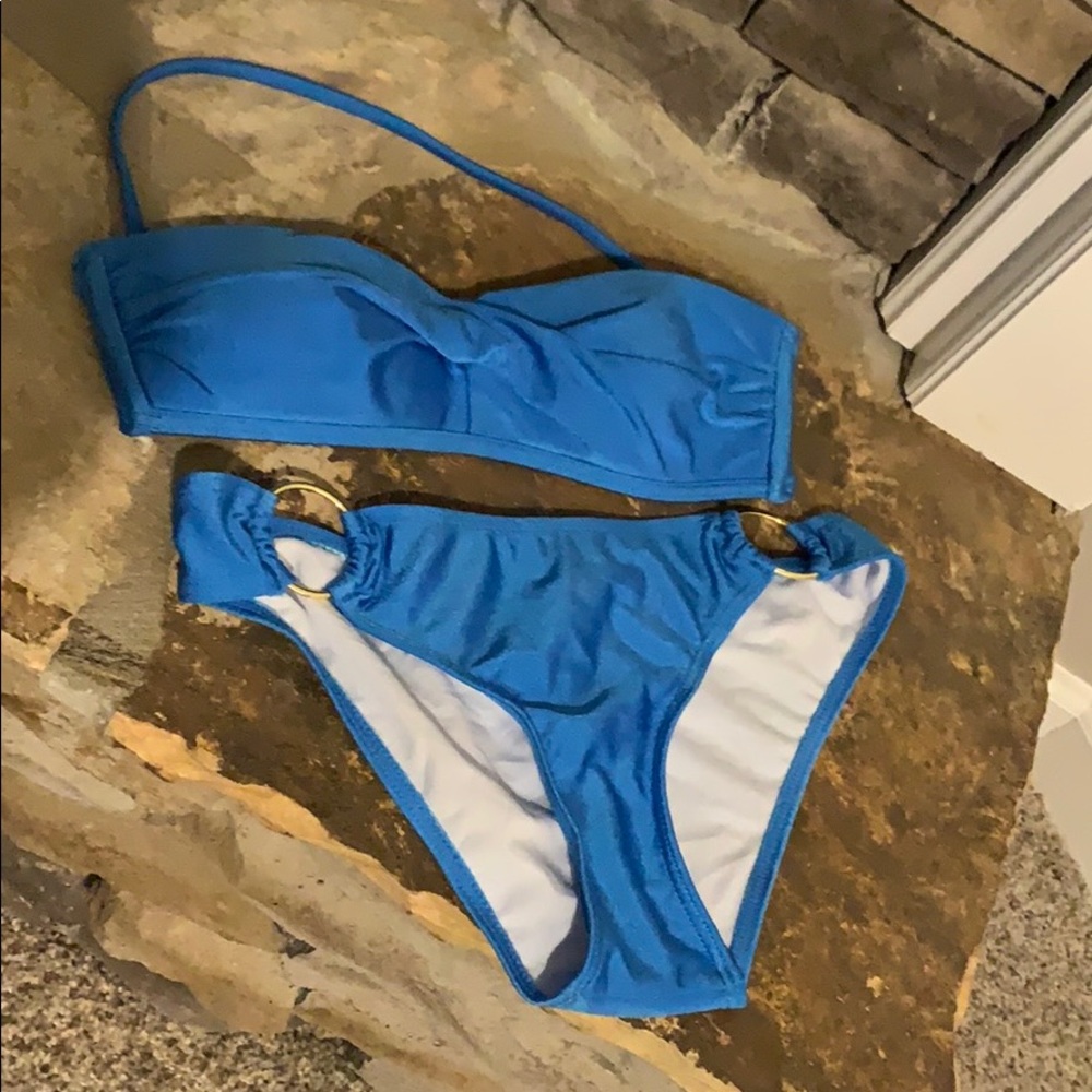 Blue bikini